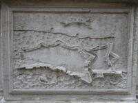 Representation of the Fortress of Zadar on the Church of S. Maria del Giglio in Venice (17th Century) photographed in 2009
