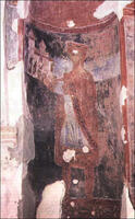 Fresco of the Serbian Ruler Mihailo of Zahumlje in the Church of St. Michael in Ston (Wikipedia, Open License)