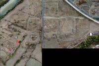 Bird's Eye View of the Excavation Site of Doclea, A: Basilica A, B: Basilica B and Cruciform Church