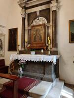 The Altar of the Miraculous Icon of the Madonna in Punta or the so-called "Our Lady of Budva" in the Church of St. John the Baptist in Budva