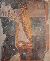 The Fresco of the Donor in the Church of Saint Archangel Michael in Ston