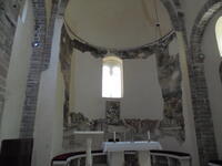 The Fresco of the Crucifixion in the Apse of the Church of St. Mary (Collegiata) in Kotor