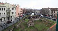 The Old Building of the National Library of Serbia in Belgrade Destroyed by Nazi Germany