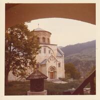 The Church of the Holy Mother of God in Studenica Monastery in the 1970s