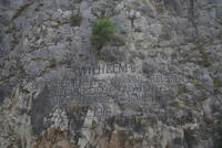 The German Inscription at the Western Entrance of the "Mackensen Tunnel" (Detail)