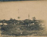 German Photograph of an Allied Attack on the German Positions in the Village of Kanatlarci on 17 May 1916