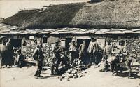 A Station of the German Army Postal Service (Deutsche Feldpost) in the Village of Dunje in 1917