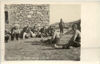 Men in Front of the Mosque in Vodovrati