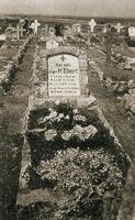 The Original State of the Tombstone of Heinrich Ebert, the Son of Friedrich Ebert, the First President of Germany (1919-1925), in the German Military Cemetery in Prilep