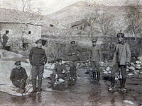 Bulgarian Officers in the Village of Melnica