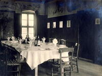 One of the Rooms in the Pilots' Mess of the JASTA 25 in Prilep (German Photograph)