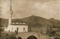 A Photograph showing the Ottoman Bridge "Kjemerlija" and the "White Mosque"