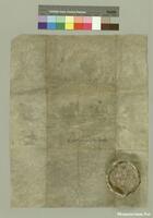 Neuweihe der Pfarrkirche von Traiskirchen und der Erhebung der alten Grenzen dieser Pfarre, Urkunde, 1120a (T1), Rückseite