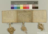 Heiligenkreuz, Urkunde, 1286, Rückseite