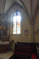 Die Patronatsherrenbank in der Pfarrkirche