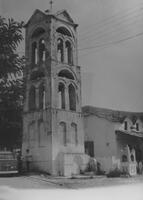 Der Kirchturm der Kirche zur Entschlafung Marias