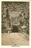 A German Postcard showing the German Inscription "Mackensen Tunnel" above the Entrance