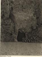 A German Photograph showing a Car leaving the "Mackensen Tunnel"