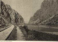  German Photograph from the First World War of the Gorge of Prosek (Demir Kapija) in the Valley of the River Vardar
