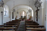Das Innere der Kirche zum Heiligen Georg in Schranawand