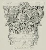 The Drawing of a Capital from the Episcopal Basilica (Drawing published by Paul Clemen)