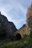 Today's Railway Tunnel in the Gorge of Prosek (Demir Kapija) in the Valley of the River Vardar